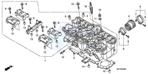 CB1300S9 Australia - (U / BCT MME TWO TY2) drawing CYLINDER HEAD