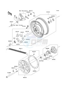 VN 2000 D [VULCAN 2000 LIMITED] (6F) D6F drawing REAR WHEEL_CHAIN