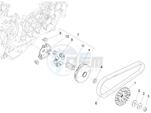 LX 125 4T 3V ie Vietnam drawing Driving pulley