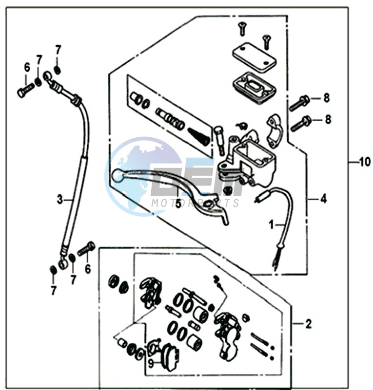 FRONT BRAKE MASTER CYLINDER