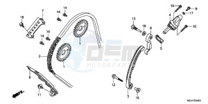 CBR600FAC drawing CAM CHAIN/TENSIONER