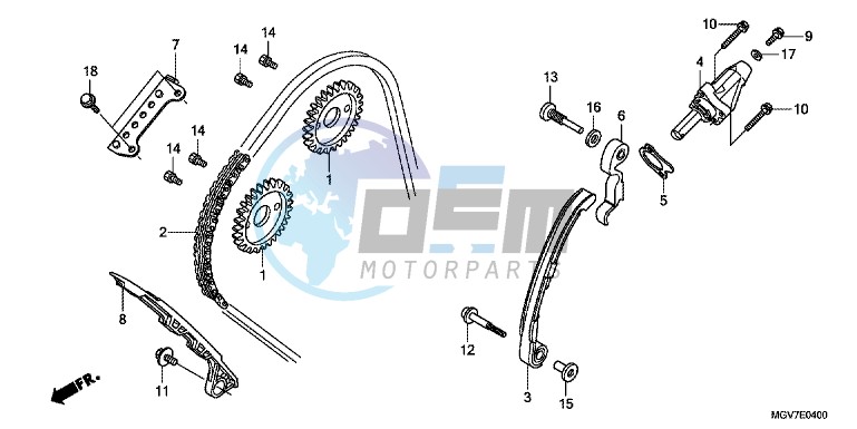 CAM CHAIN/TENSIONER