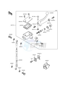 KX 80 R [KX80] (R6-R7) [KX80] drawing FRONT MASTER CYLINDER-- KX80-R6- -