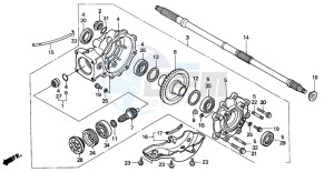 TRX350FM FOURTRAX 350 4X4 drawing FINAL DRIVEN GEAR