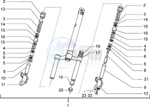 NRG 50 Extreme ZAPC220-210 drawing Front Fork