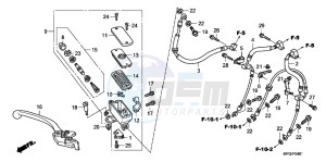 CB600FAC drawing FR. BRAKE MASTER CYLINDER (CB600FA/ FA3)