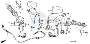 FES125AB S Wing E drawing SWITCH/ CABLE/ MIRROR