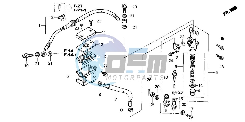 REAR BRAKE MASTER CYLINDER