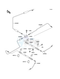 MULE 4010 TRANS 4x4 DIESEL KAF950G9F EU drawing Brake Piping