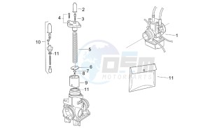 RS 125 Tuono drawing Carburettor I