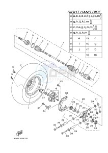 YXM700E YXM700PHF VIKING (1XPM) drawing REAR WHEEL 2