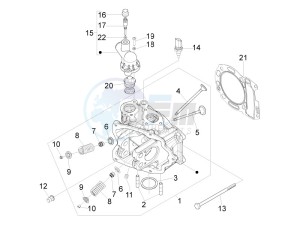 MP3 300 LT Sport ABS drawing Head unit - Valve