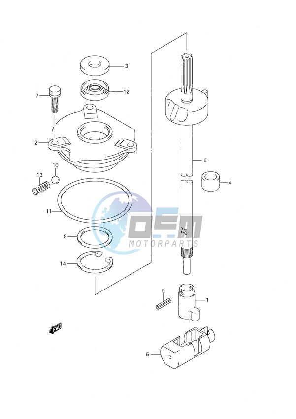 Clutch Rod C/R (S/N 680233 & Older)