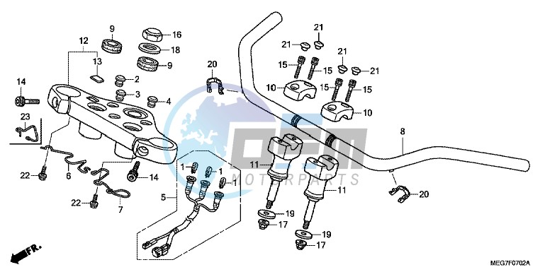 HANDLE PIPE (VT750CS/ C/ CA)