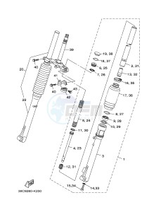 TT-R125 TT-R125LWE (19CW 19CX) drawing FRONT FORK