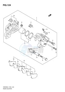 SV650S (E2) drawing REAR CALIPER (SV650SAL1 E24)