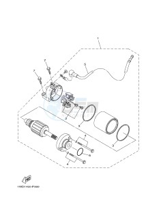 YZF-R3 YZF-R3A 321 R3 (B025) drawing STARTING MOTOR