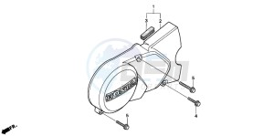 C90ST 70 drawing LEFT CRANKCASE COVER