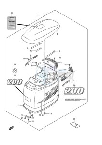 DF 200 drawing Engine Cover