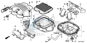 VFR1200XLF CrossTourer - VFR1200X 2ED - (2ED) drawing AIR CLEANER