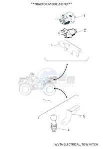 YFM700FWAD YFM70GPHK (B4FJ) drawing WVTA ELECTRICAL, TOW HITCH