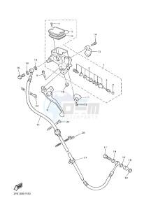 XJR1300C XJR 1300 (2PN4) drawing FRONT MASTER CYLINDER 2