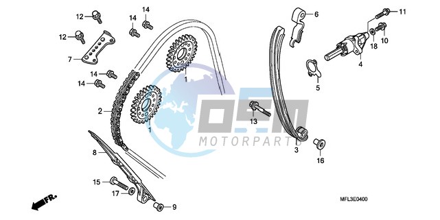 CAM CHAIN/TENSIONER