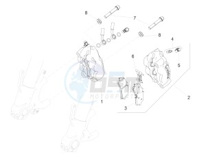 RSV4 1000 RACING FACTORY E4 ABS (NAFTA) drawing Front brake caliper