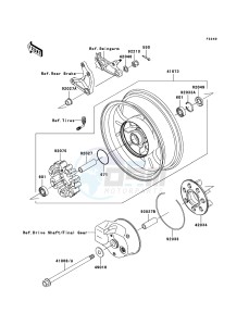 VN1600 MEAN STREAK VN1600B6F GB XX (EU ME A(FRICA) drawing Rear Hub