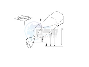 Granturismo 125 L E3 drawing Saddle - Tool roll