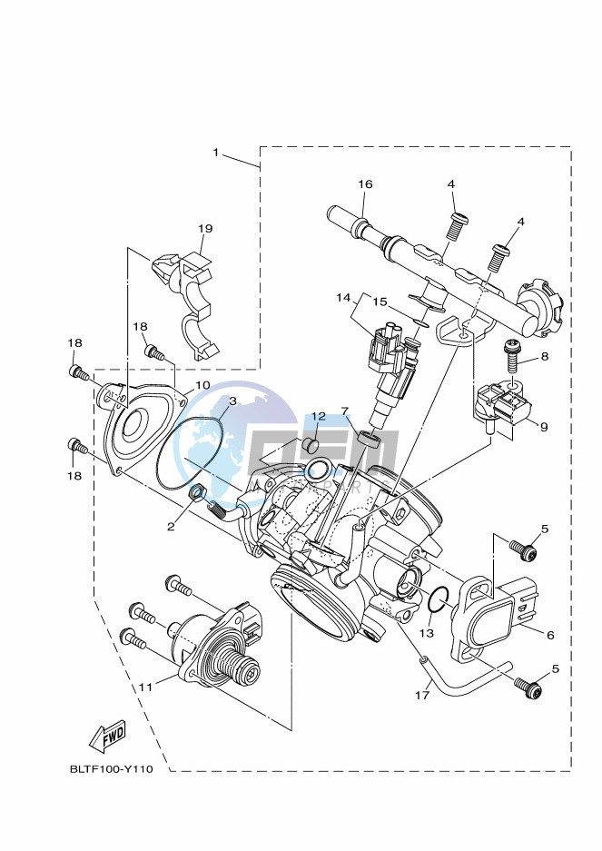 THROTTLE BODY ASSY 1