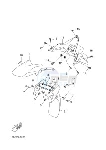 YPR400RA XMAX 400 ABS EVOLIS 400 ABS (1SD6 1SD6 1SD6 1SD6) drawing FENDER