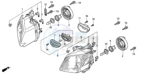 NSS250 JAZZ drawing HEADLIGHT