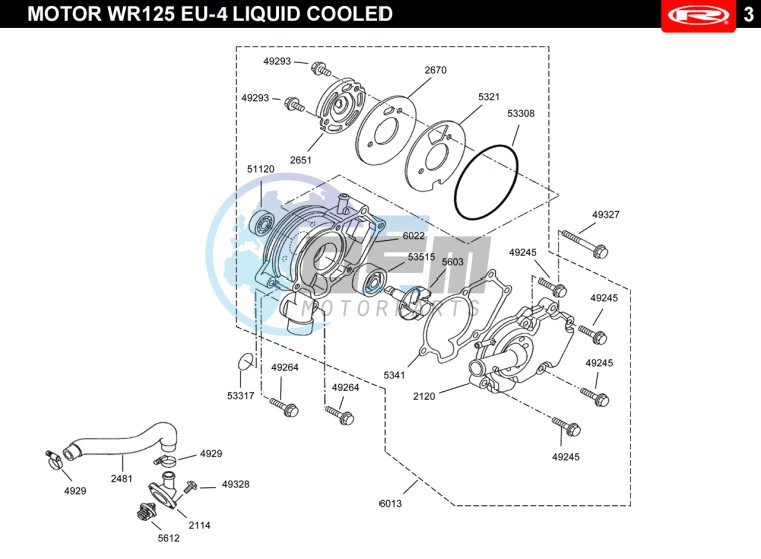 WATER PUMP  EURO4