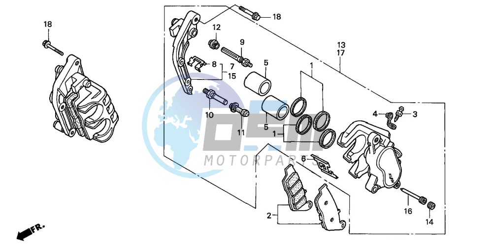 FRONT BRAKE CALIPER