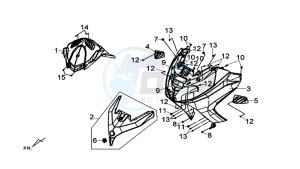 MAXSYM 600 I ABS EXECUTIVE (LX60A3-EU) (E4) (L7-M0) drawing FRONT BUG SPOILER