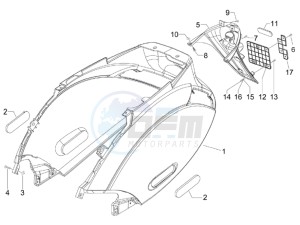 ZIP 100 4T NOABS E2-E3 (APAC) drawing Rear cover - Splash guard