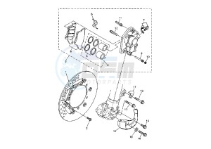 WR 400-426 F 400 drawing FRONT BRAKE CALIPER