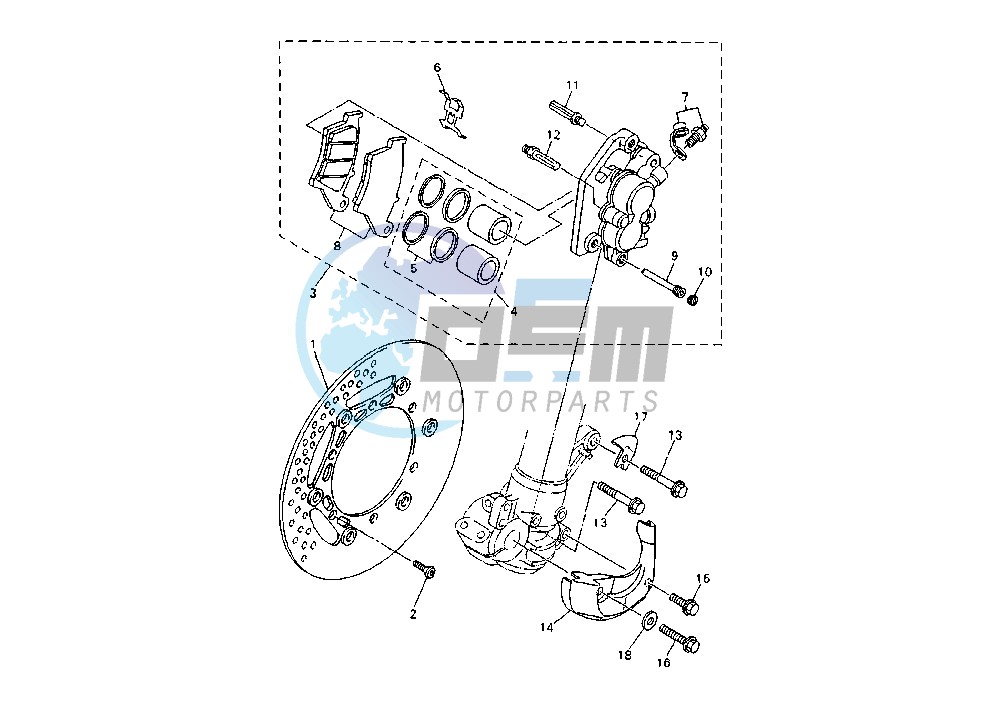 FRONT BRAKE CALIPER