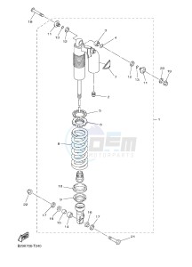 WR450F (2GCC) drawing REAR SUSPENSION