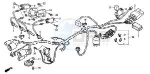 CB600F CB600F drawing WIRE HARNESS (2)