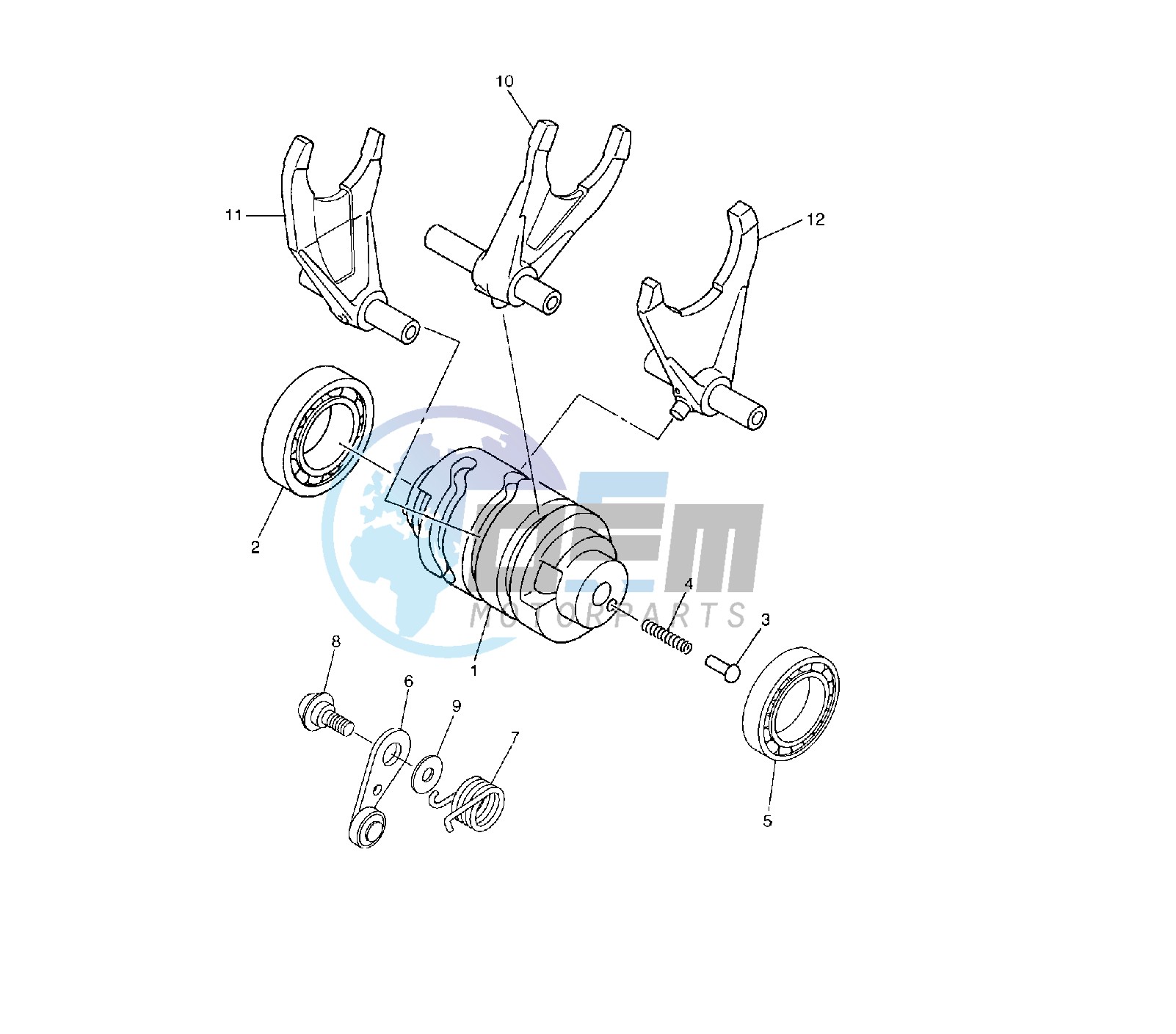 SHIFT CAM AND FORK