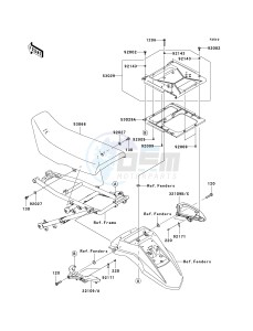 KL 650 E [KLR650] (E8F-E9F) E9F drawing SEAT