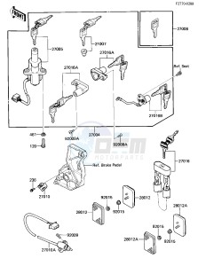 ZL 900 A [ELIMINATOR] (A1-A2) [ELIMINATOR] drawing IGNITION SWITCH_LOCKS_REFLECTORS