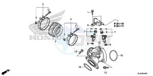 VT750C2SD UK - (E) drawing INLET MANIFOLD