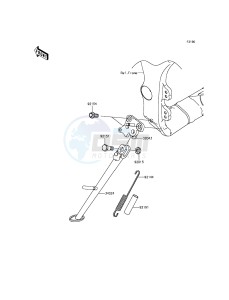 NINJA ZX-10R ABS ZX1000KFF FR XX (EU ME A(FRICA) drawing Stand(s)