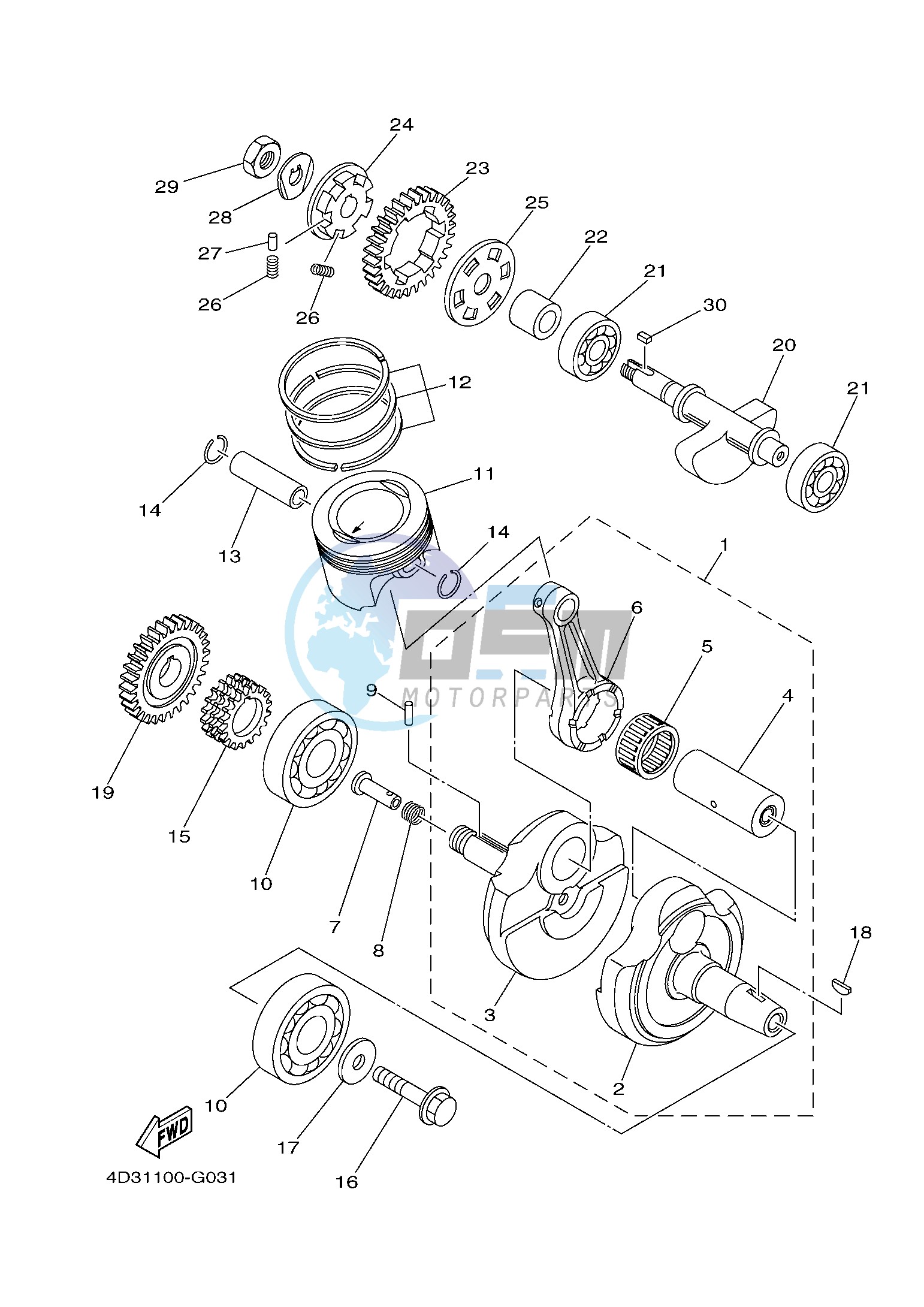 CRANKSHAFT & PISTON