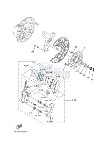 YFM700R YFM70RSBH RAPTOR 700R (2LSB) drawing FRONT BRAKE CALIPER