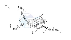 MAXSYM 600 I ABS EXECUTIVE (LX60A3-EU) (E4) (L7-M0) drawing WATER HOSE