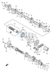 GSF600 (E2) Bandit drawing TRANSMISSION